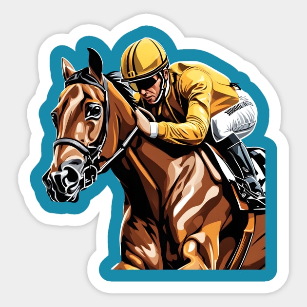 Horses Riding , Horses lovers Championship Preakness 2024 Sticker by Nizar clothing store 